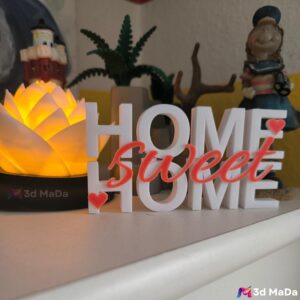 home-sweet-home-3d-gedruckte-deko-weiss-rot-modernes-regal-oder-wandschild-geschenk-zum-einzug-hochzeit-einzigartig